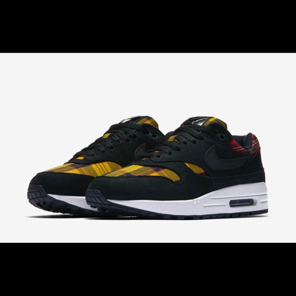 😍NEW! Nike Air Max 1 SE Plaid Tartan Print - Picture 6 of 7